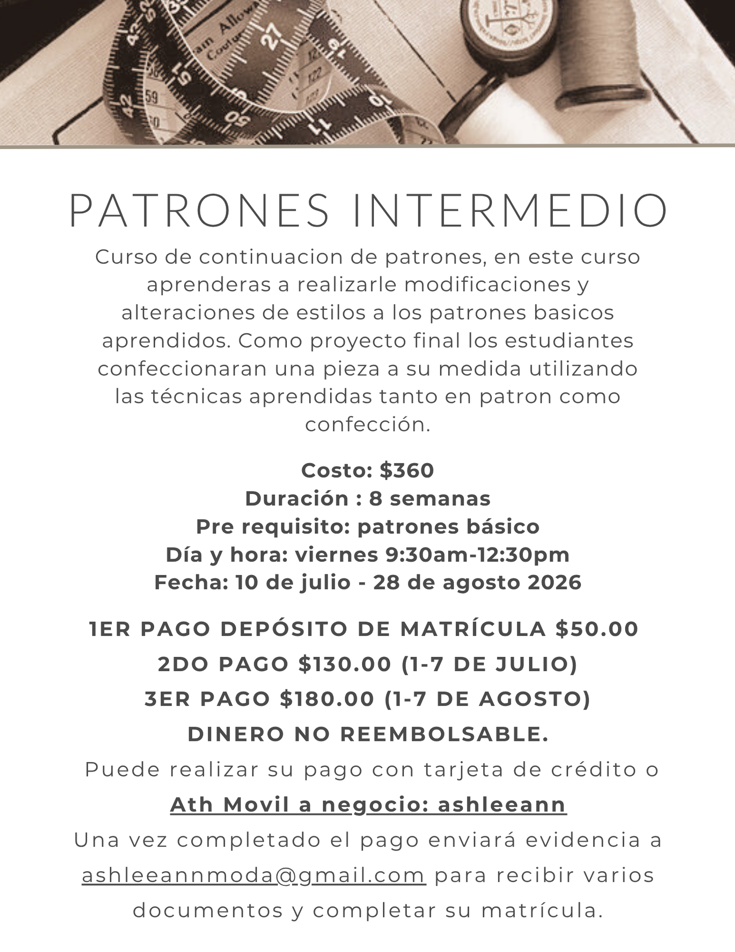 PATRONES INTERMEDIO VIERNES AM PRESENCIAL