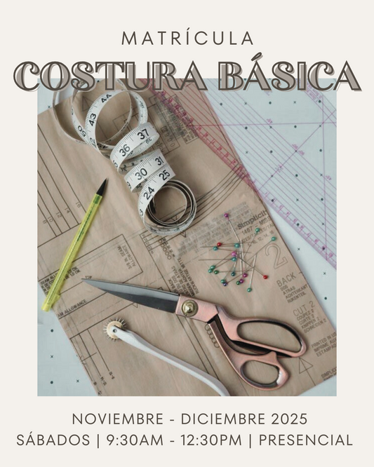 MATRICULA COSTURA BASICA: SABADOS AM PRESENCIAL