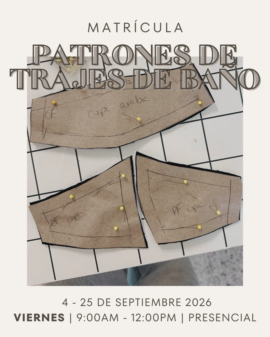 PATRONES DE TRAJES DE BAÑO: VIERNES AM