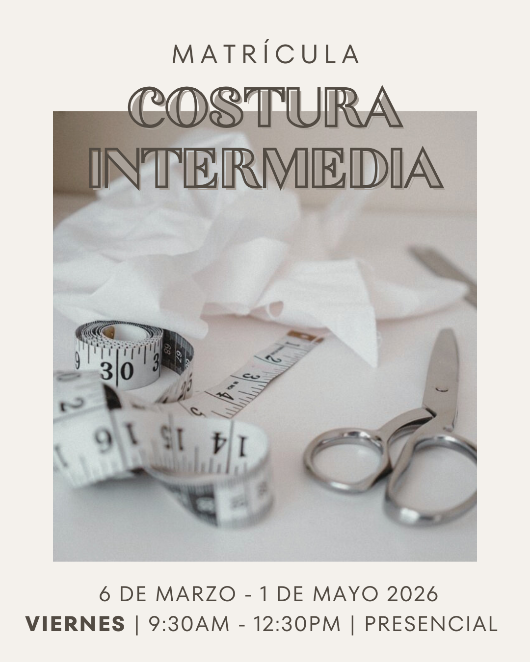 COSTURA INTERMEDIA VIERNES AM